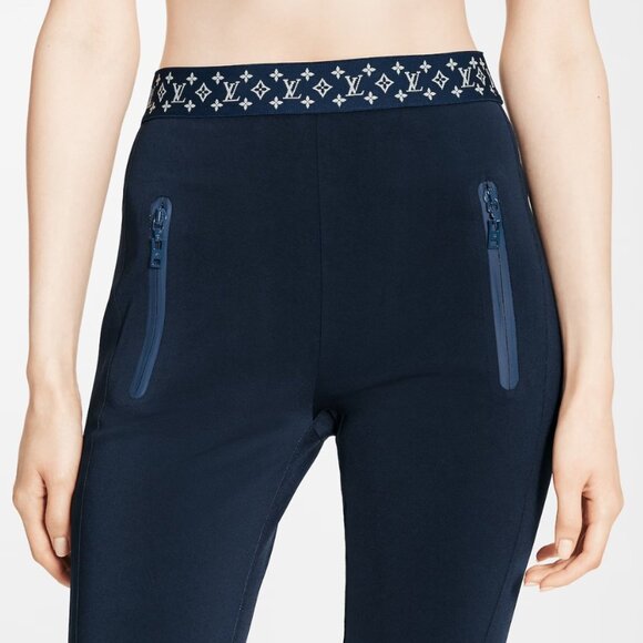 LOUIS VUITTON FLIGHT MODE LEGGINGS 1A9L1H NAVY BLUE SIZE 40 (M-L) PRELOVED - Picture 3 of 9